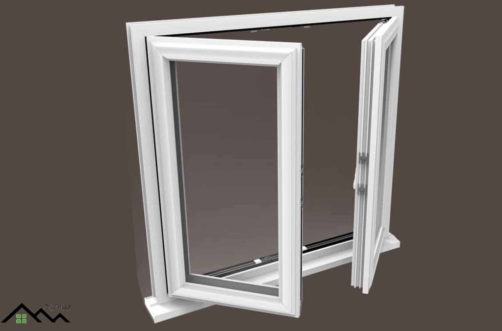 پنجره دوجداره فرانسوی یا دو لنگه بازشو (French UPVC windows)