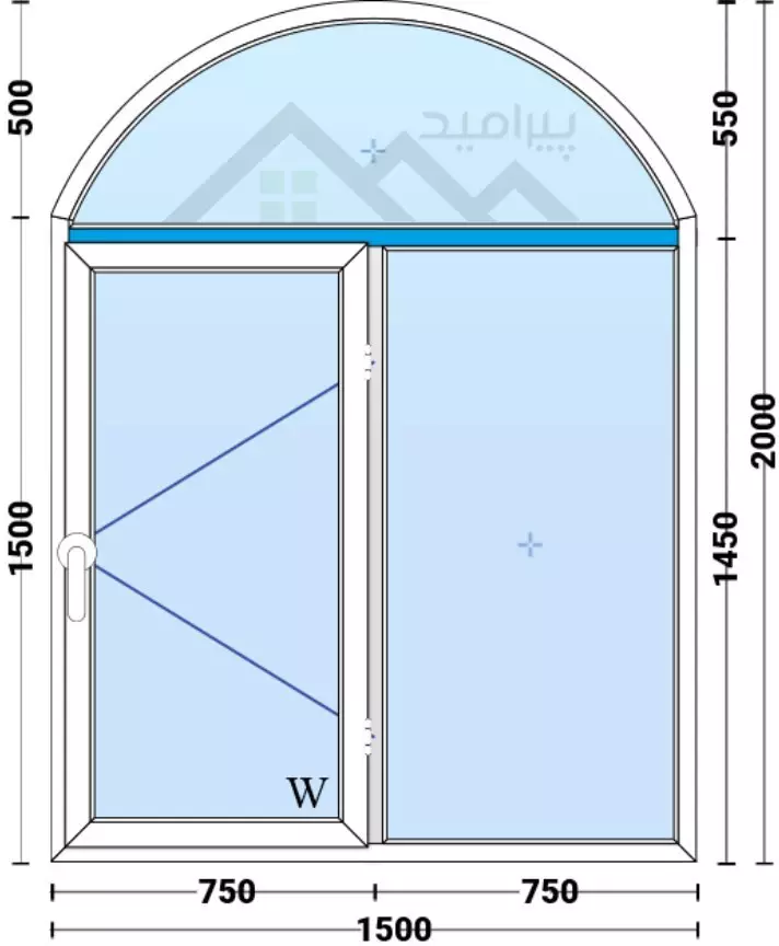 قیمت پنجره سه جداره 2000*1500 هافمن، وین تک، فوبوس قیمت پنجره سه جداره 2000*1500 هافمن، وین تک، فوبوس